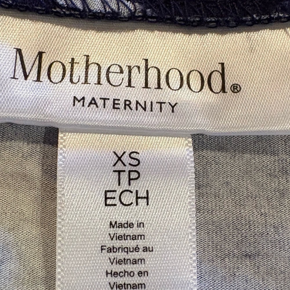 Motherhood Maternity Navy Floral Midi Dress size XS - Picture 6 of 11